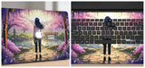 Hinata Hyūga in a Garden - Laptop Skin