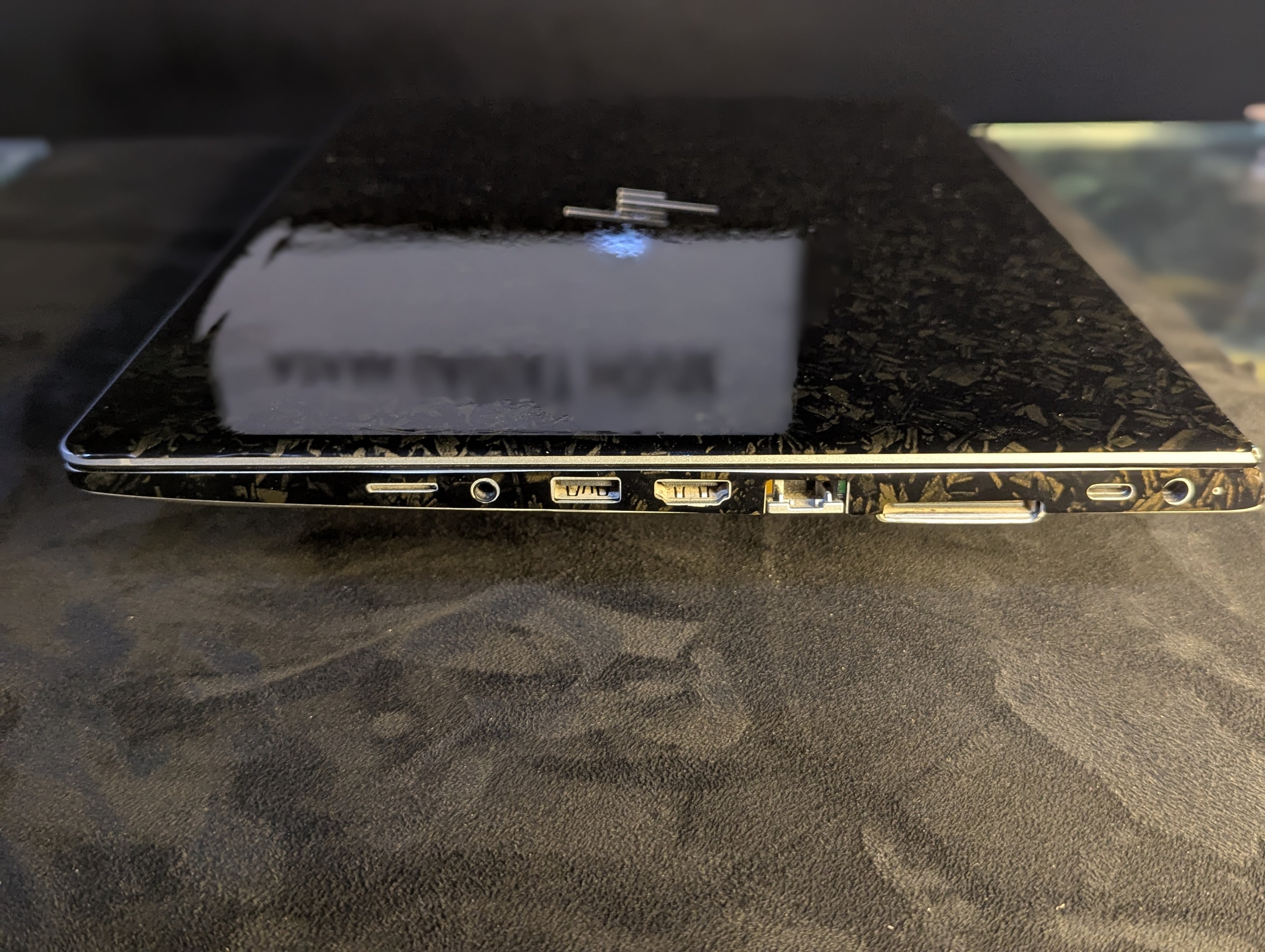 Dark Brown Carbon Fiber - 360 Laptop Skin