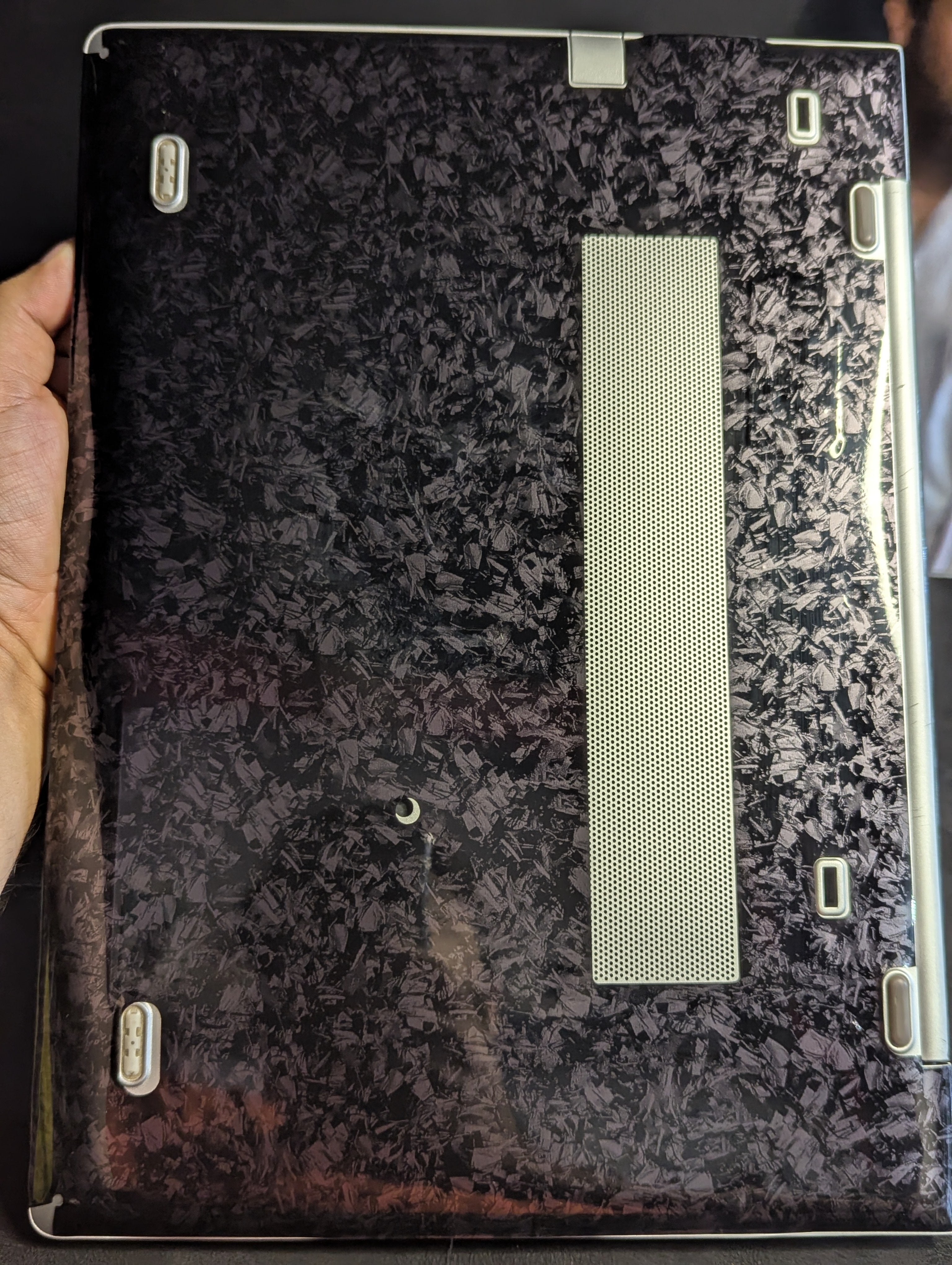 Shinny Black Carbon Fiber- 360 Laptop Skin