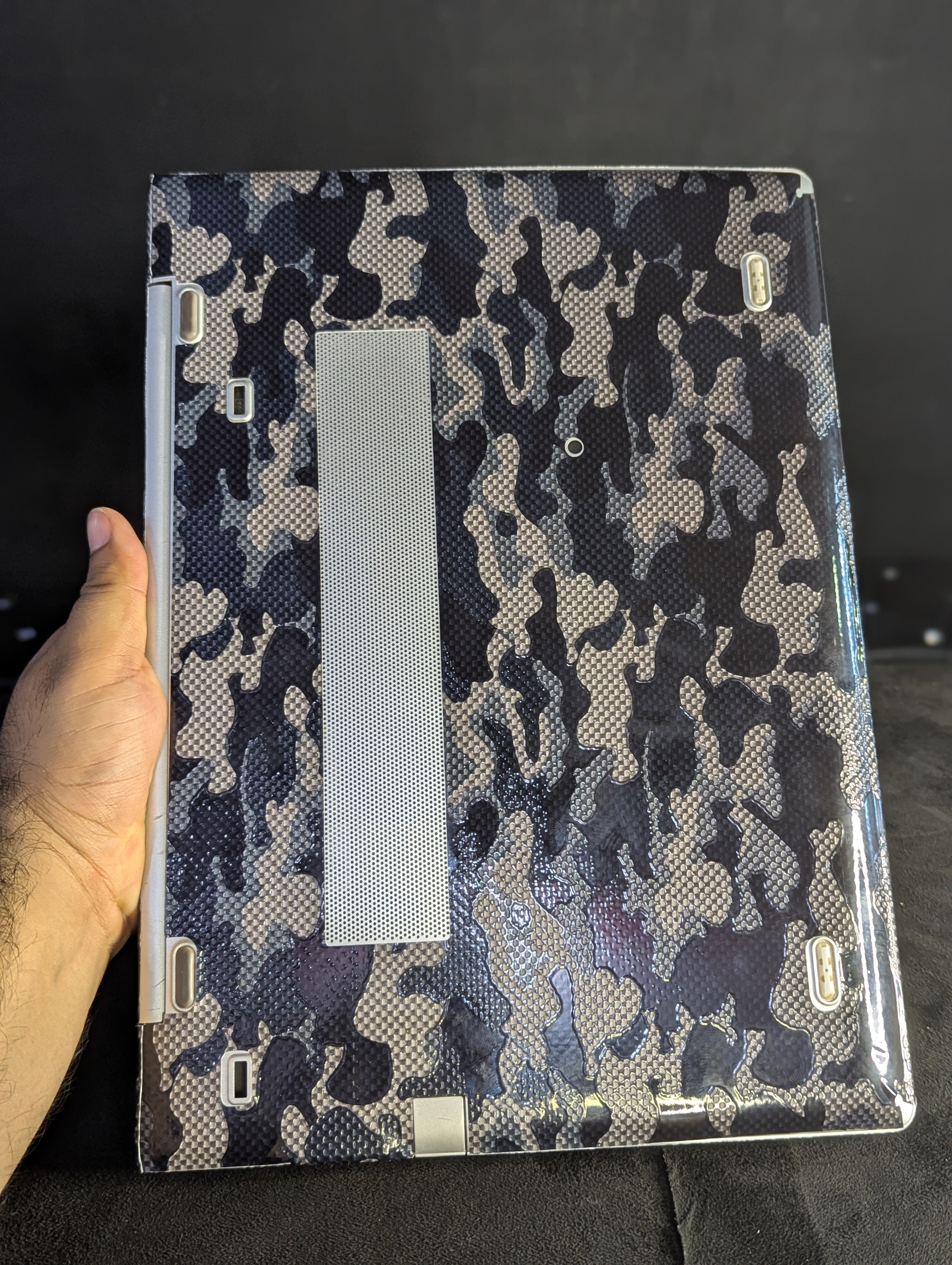 Stealth Grey Camo - 3D Laptop Skin