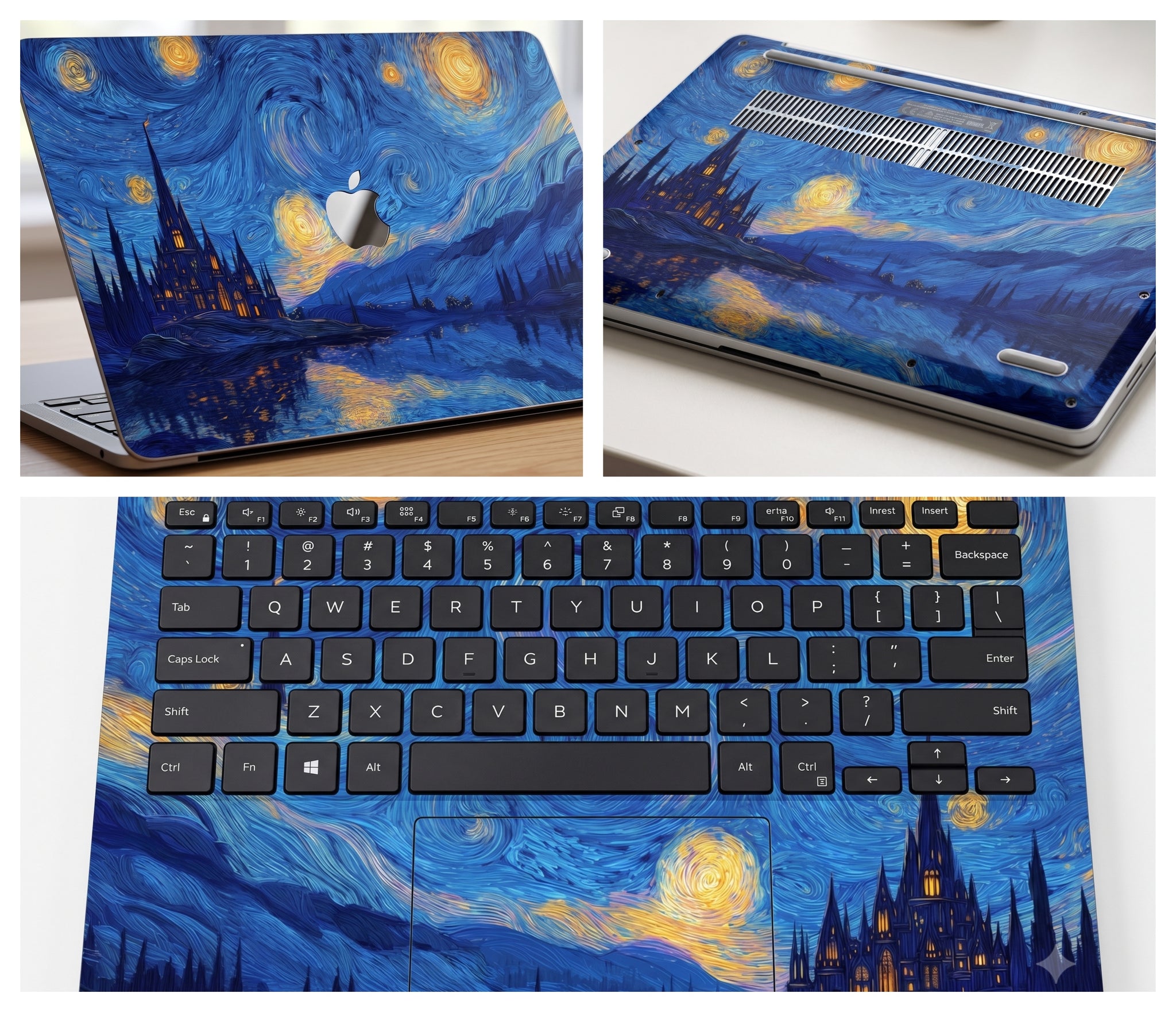 Vincent van Gogh's The Starry Night - Laptop Skin