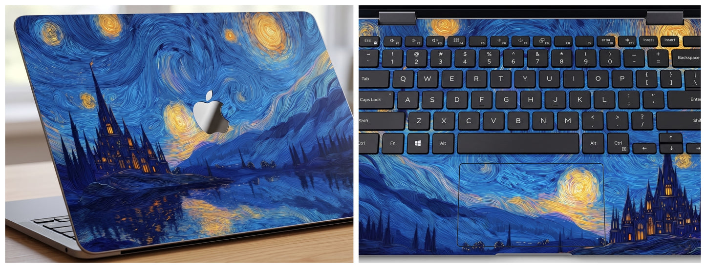Vincent van Gogh's The Starry Night - Laptop Skin