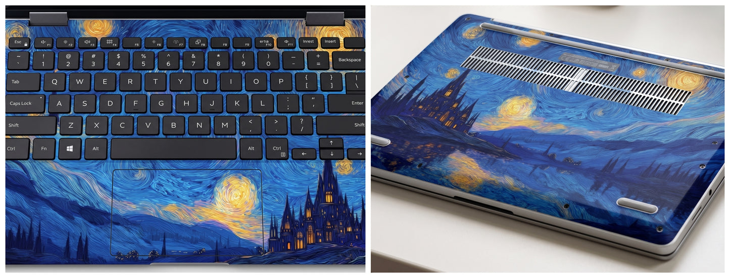 Vincent van Gogh's The Starry Night - Laptop Skin
