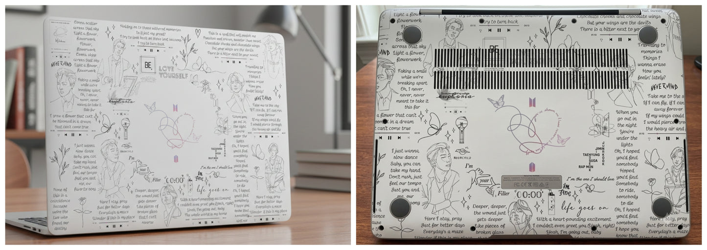 Doodle pattern - Laptop Skin