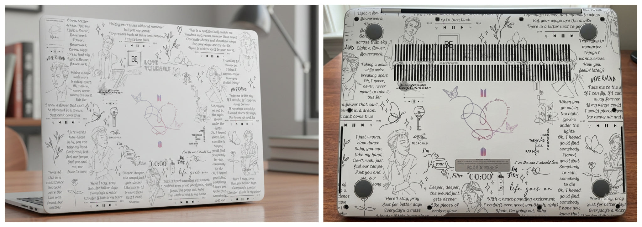 Doodle pattern - Laptop Skin