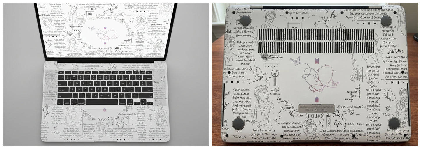 Doodle pattern - Laptop Skin