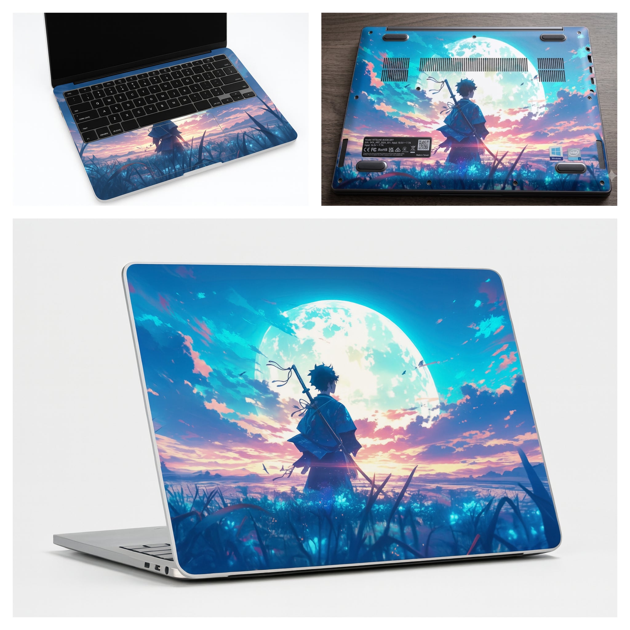 Anime Moon landscape - Laptop Skin