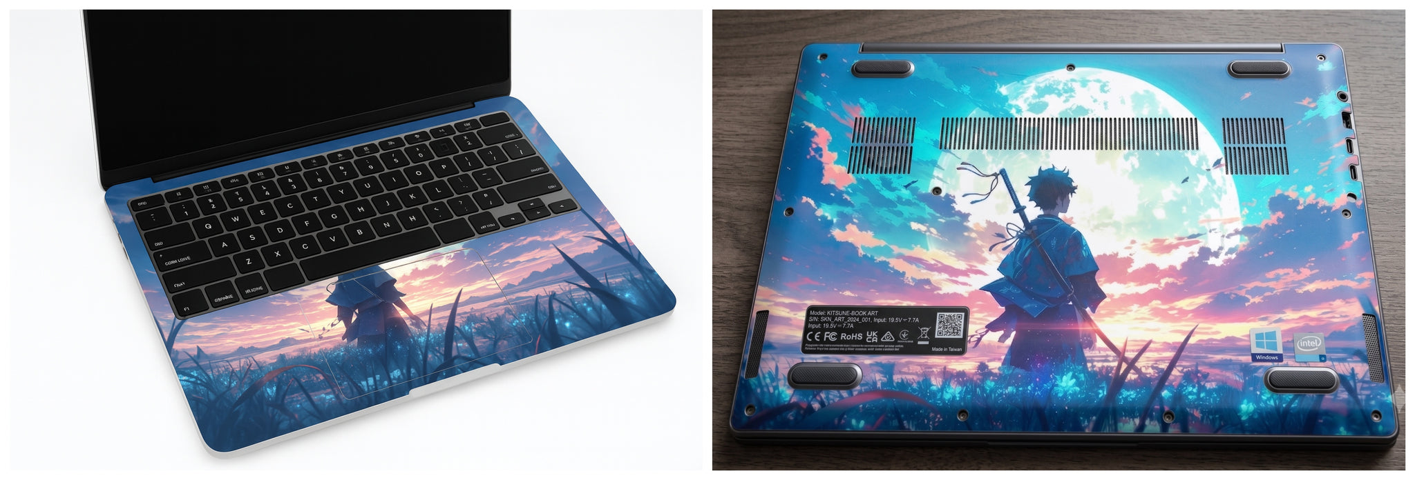 Anime Moon landscape - Laptop Skin