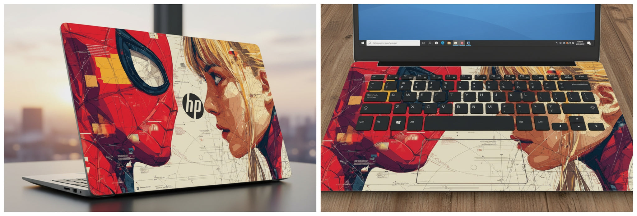 Spider-Man and Gwen - Laptop Skin