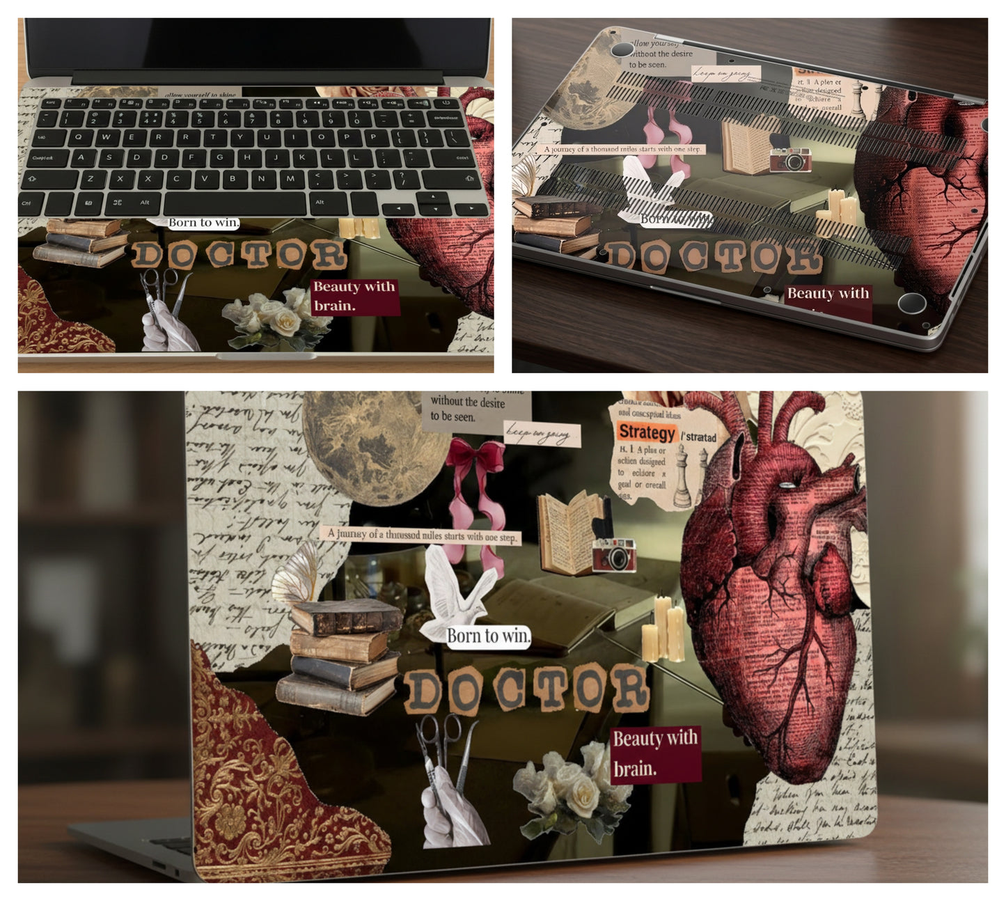 Beauty with brain - Laptop Skin