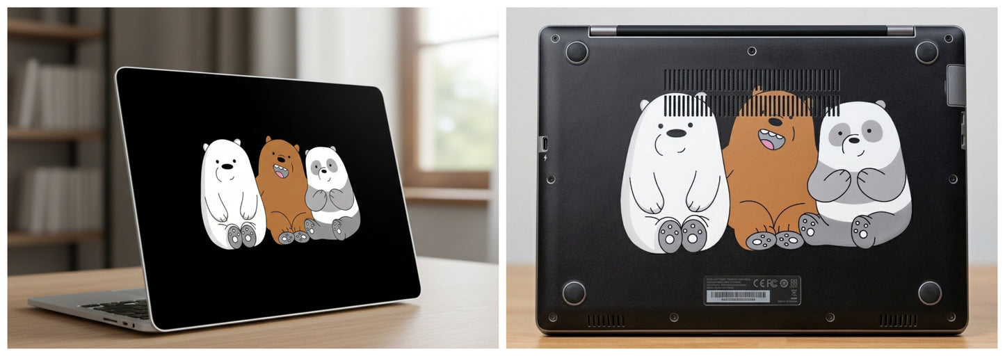 We Bare Bears - Laptop Skin
