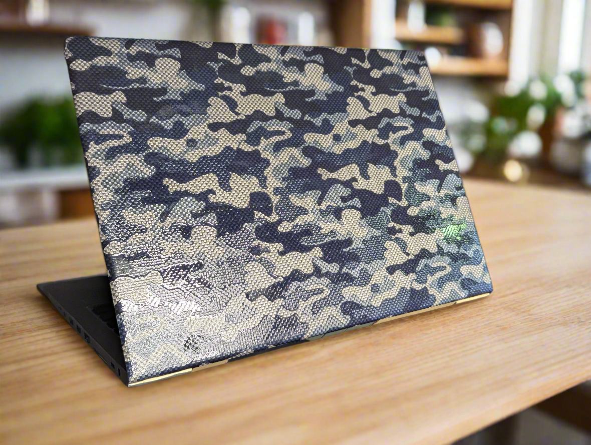 Stealth Grey Camo - 3D Laptop Skin