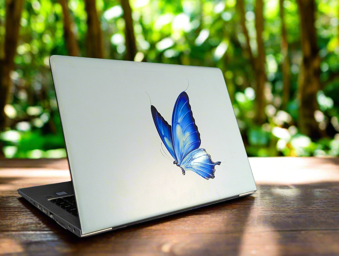 Blue butterfly - 3D Laptop Skin