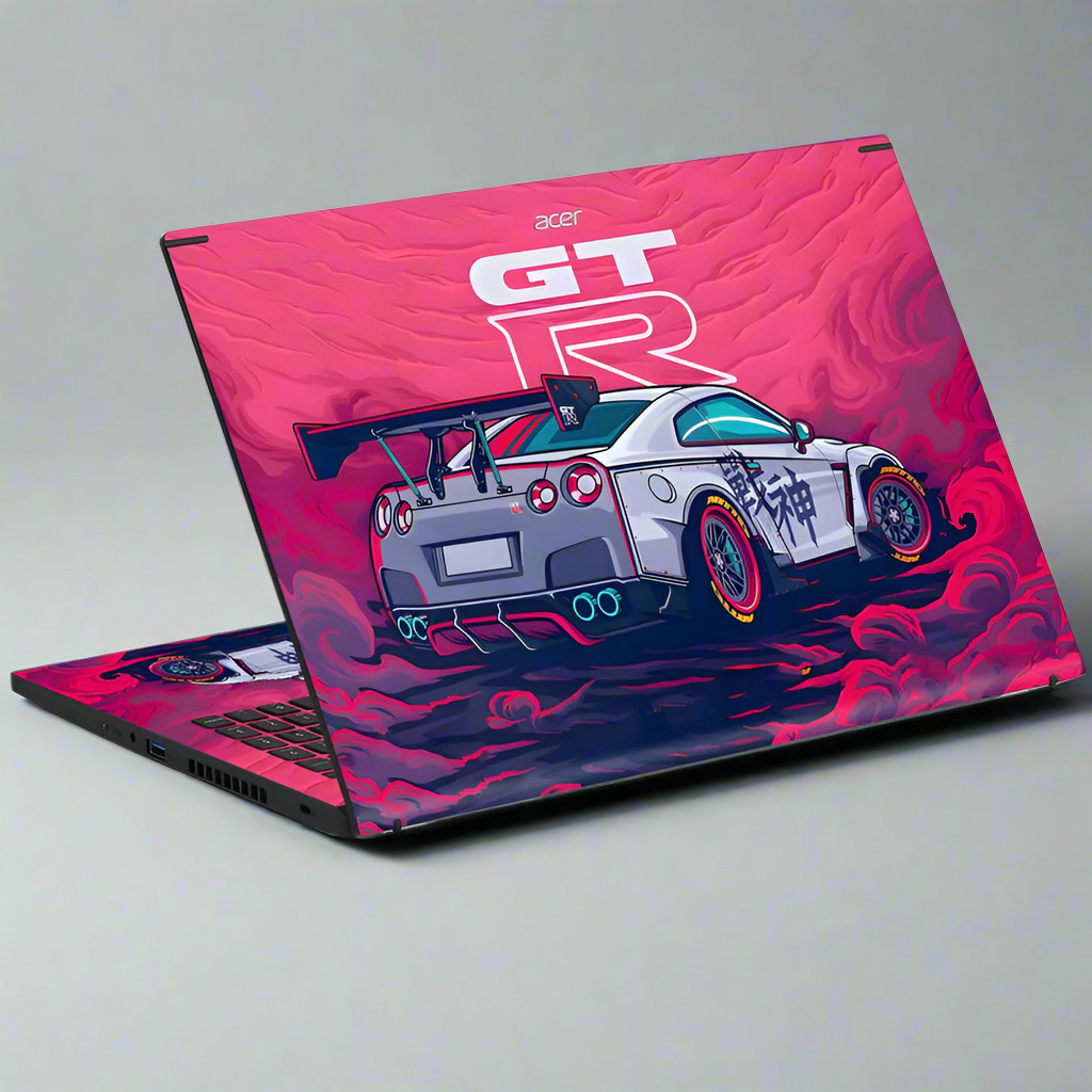 GTR Rearview Power - 2D Laptop Skin