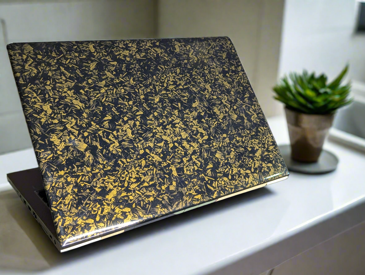 Dark Brown Carbon Fiber - 360 Laptop Skin