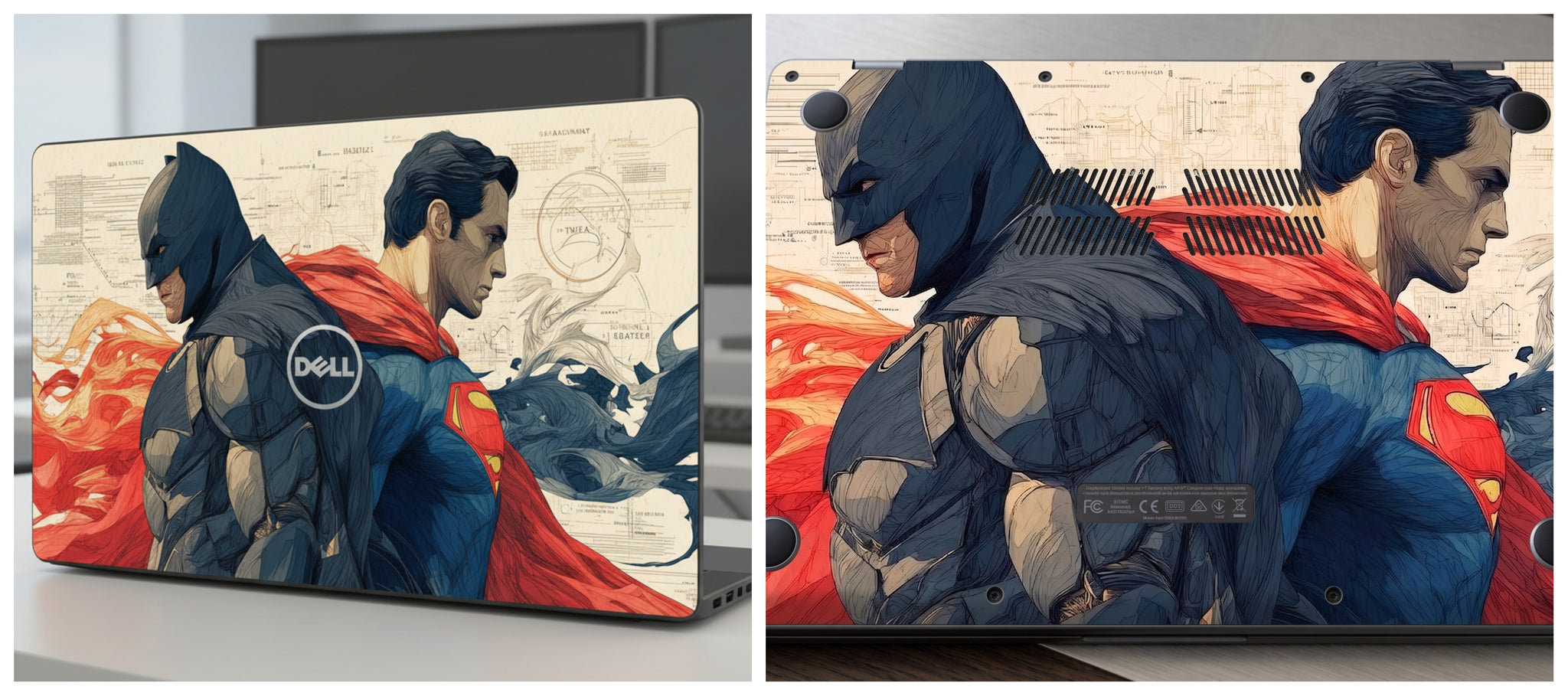 Batman and Superman - Laptop Skin