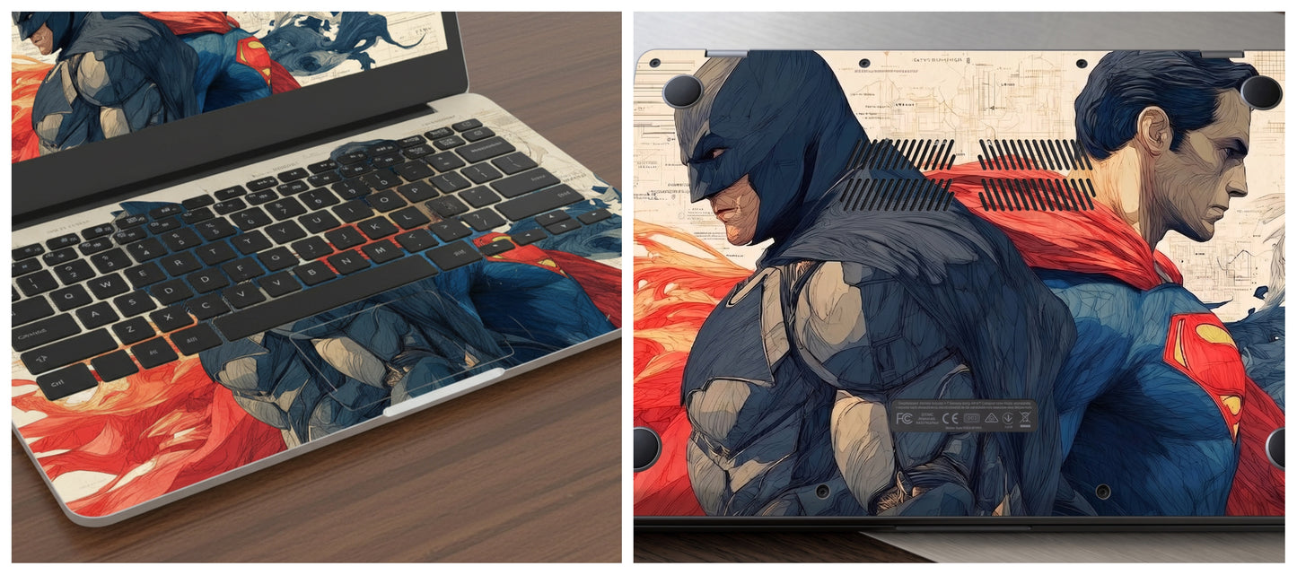 Batman and Superman - Laptop Skin