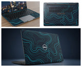 Abstract topographic line background- Laptop Skin