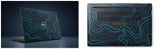 Abstract topographic line background- Laptop Skin