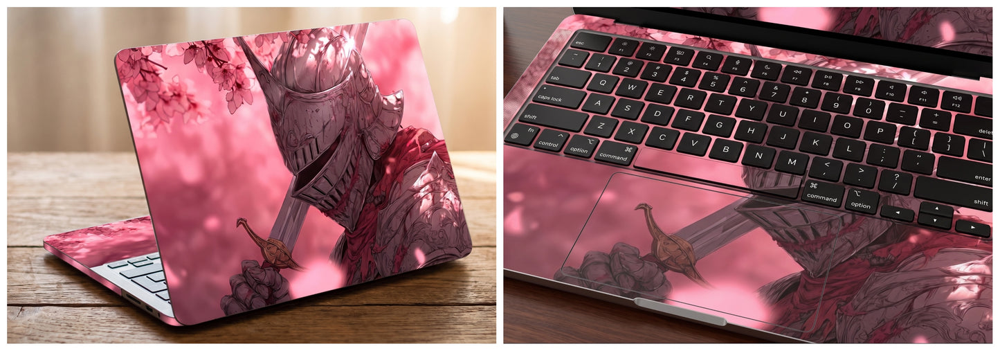 pink knight-themed- Laptop Skin