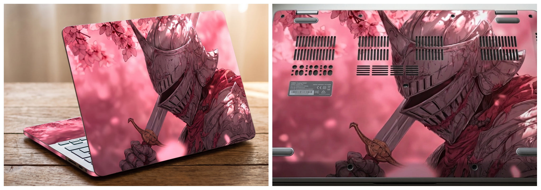 pink knight-themed- Laptop Skin