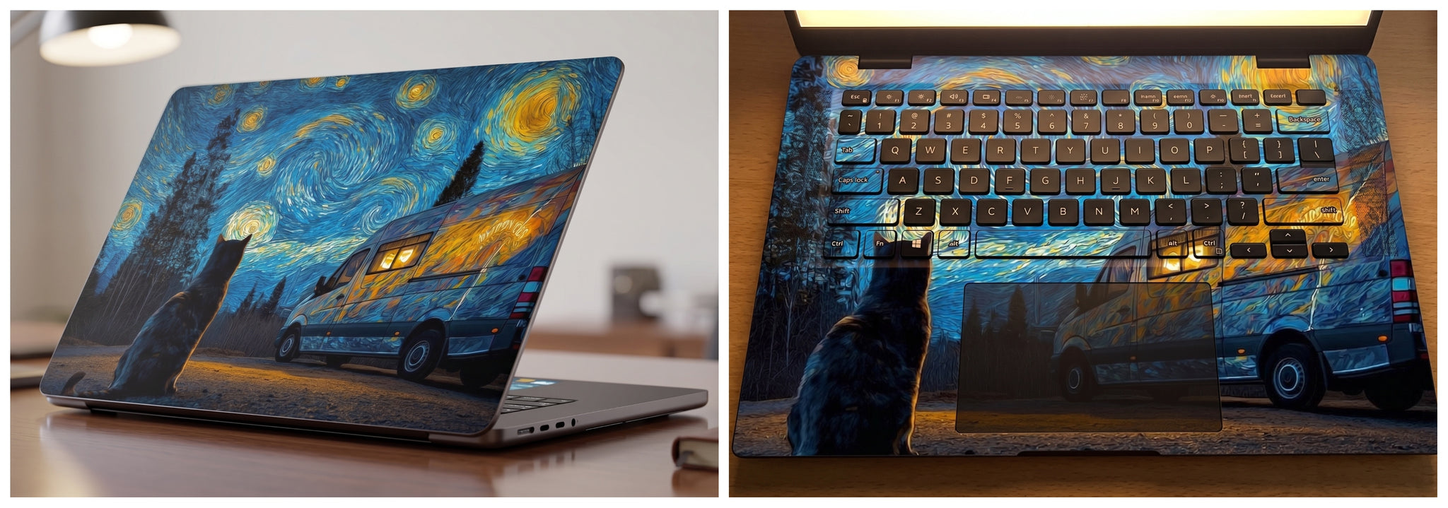 Van Gogh's Starry Night - Laptop Skin