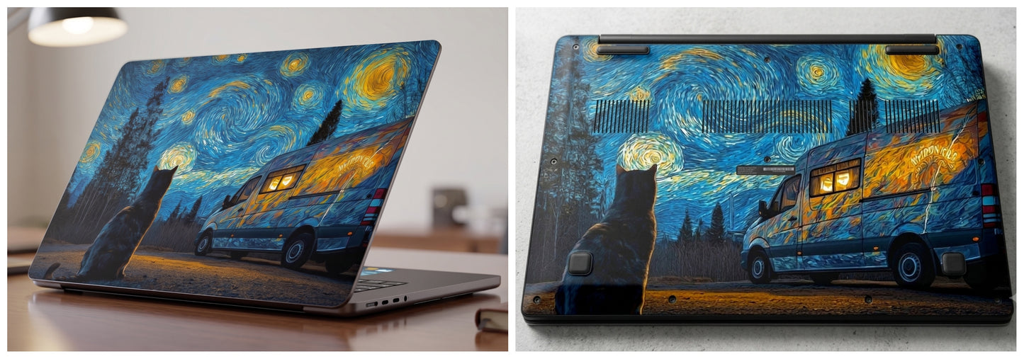 Van Gogh's Starry Night - Laptop Skin