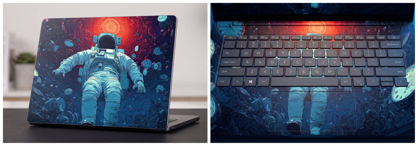 astronaut artwork - Laptop Skin