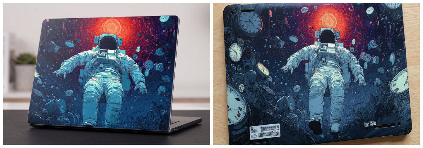 astronaut artwork - Laptop Skin