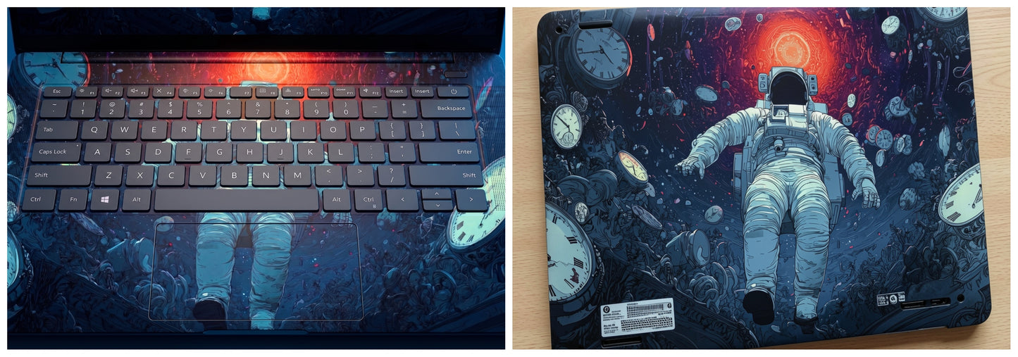 astronaut artwork - Laptop Skin