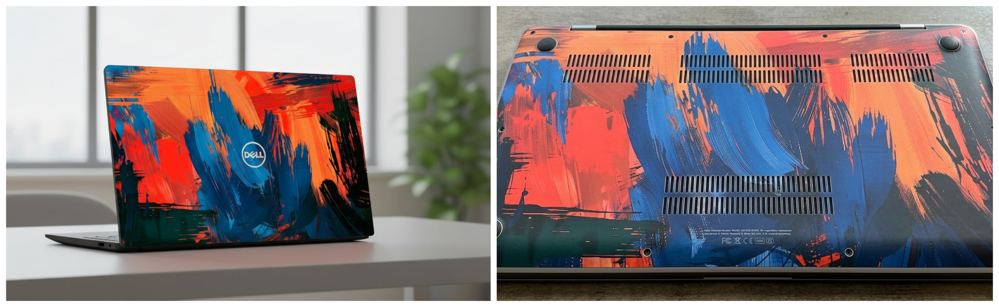 Colorful abstract paint - Laptop Skin