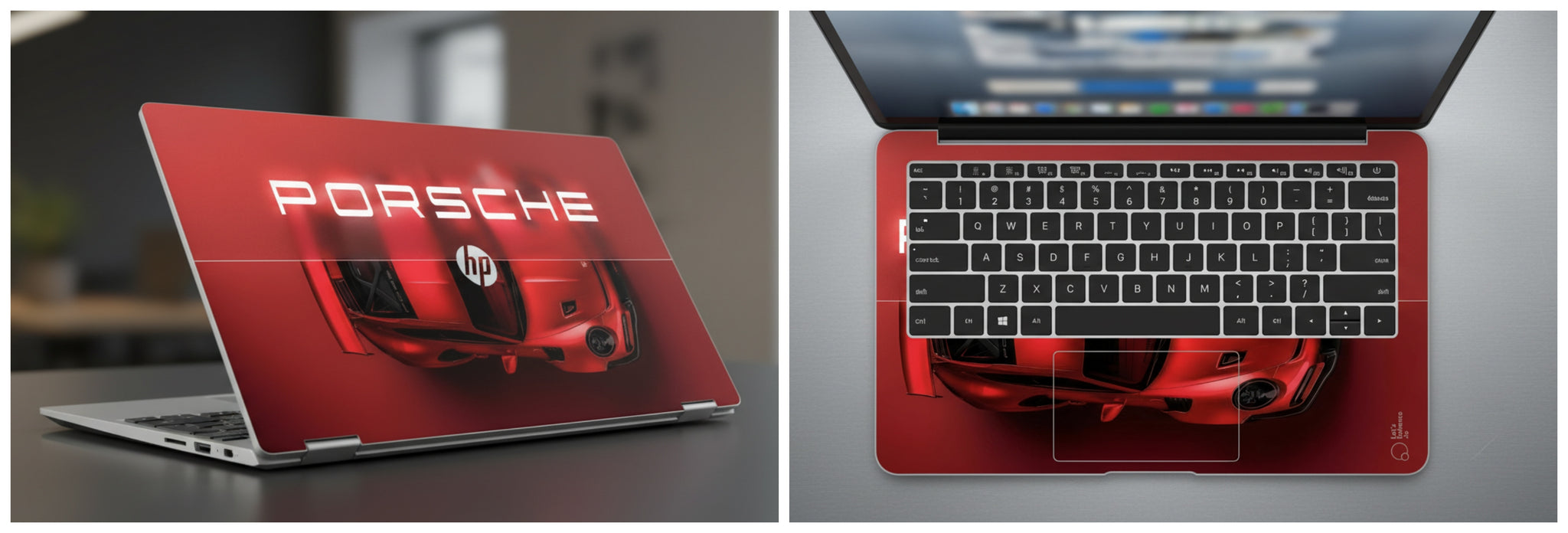 Red Porsche - Laptop Skin