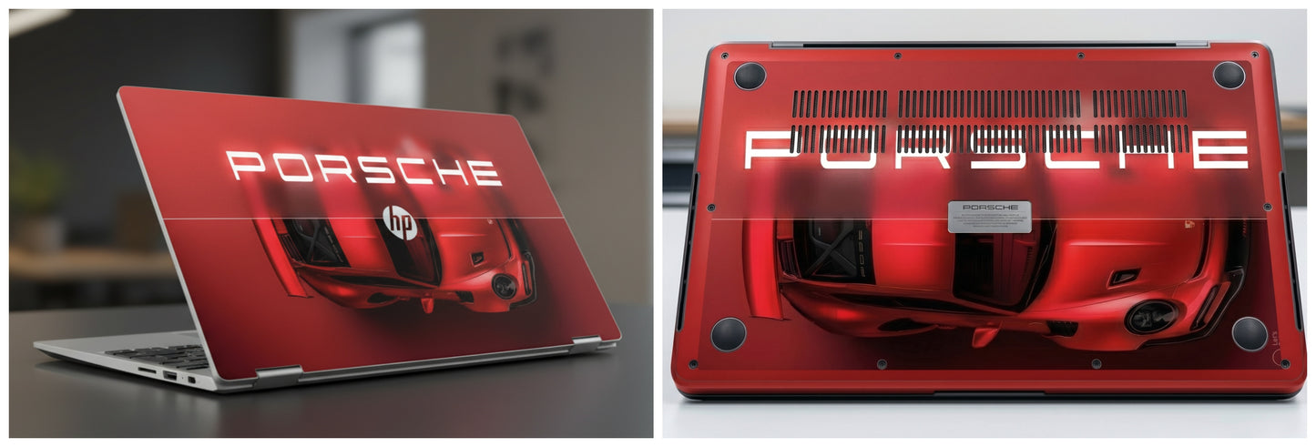 Red Porsche - Laptop Skin