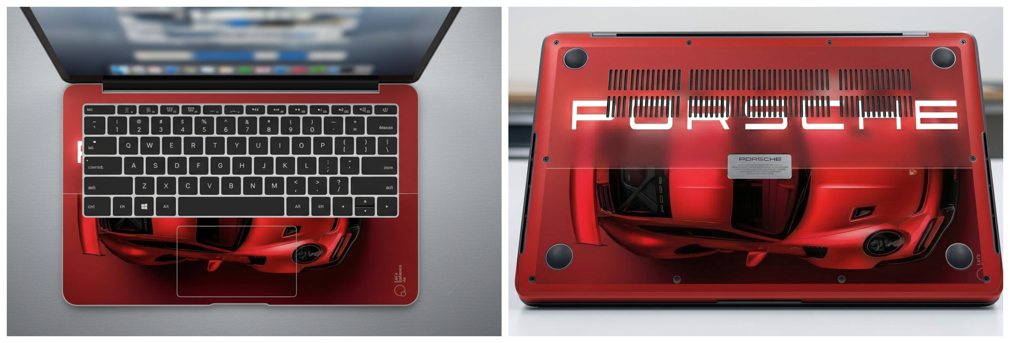 Red Porsche - Laptop Skin