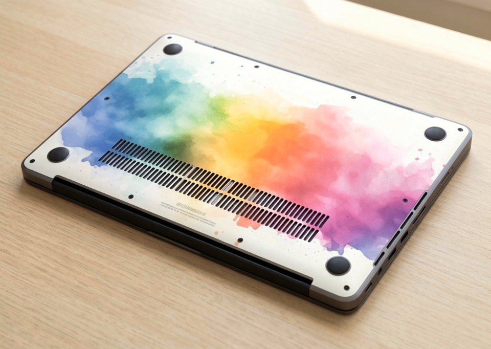 Vibrant rainbow spectrum - Laptop Skin