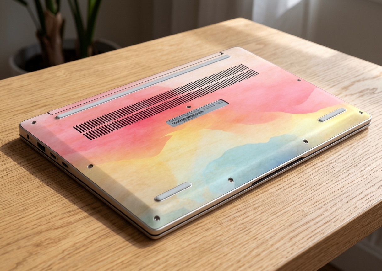 Soft Pastel watercolor background - Laptop Skin