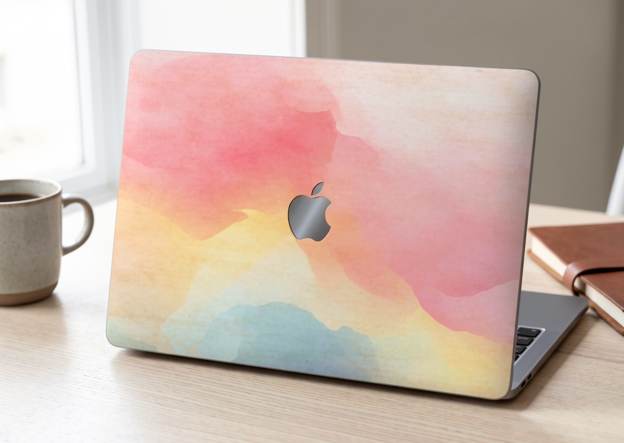 Soft Pastel watercolor background - Laptop Skin