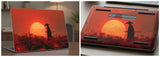 Silhouette of a samurai warrior - Laptop Skin