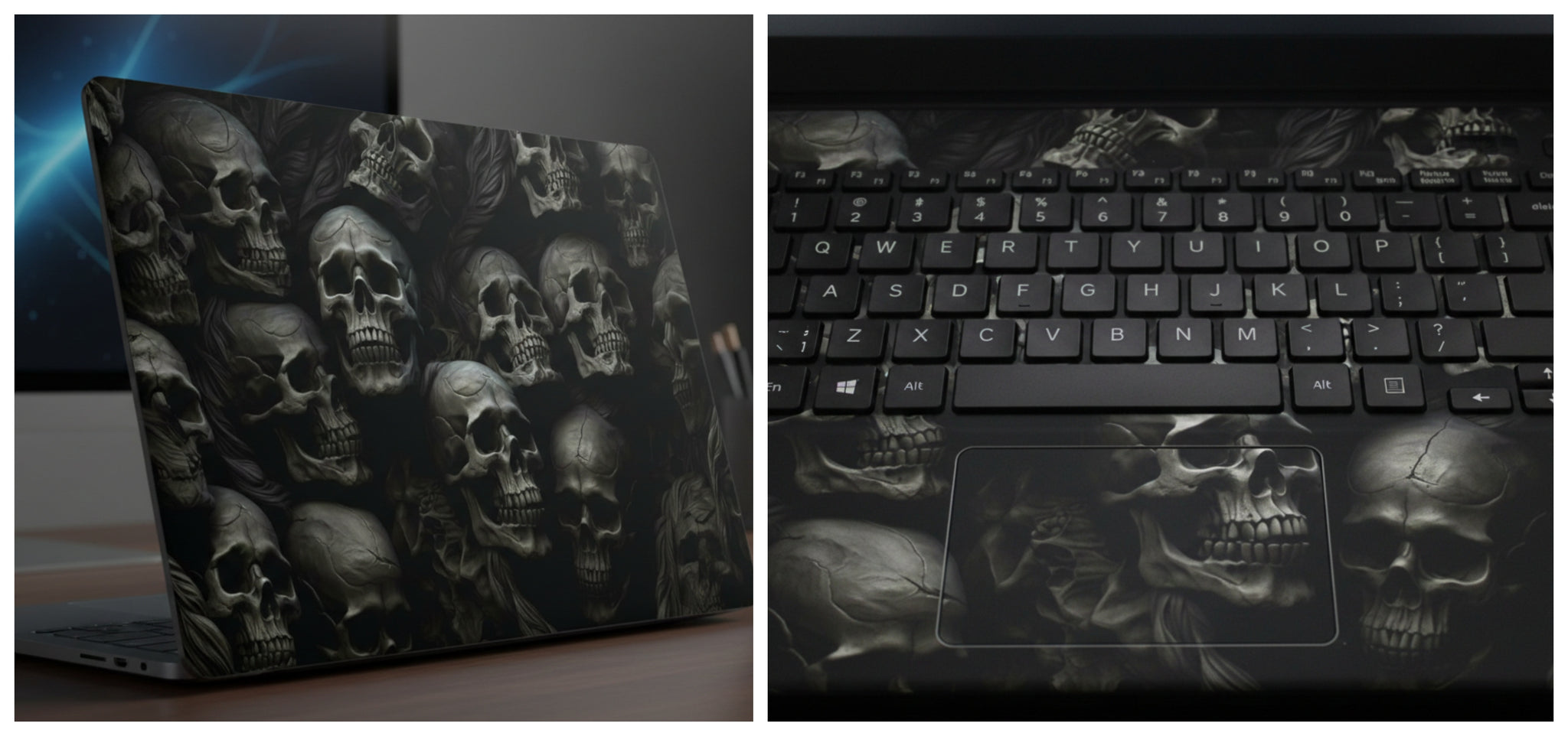 Pile of skulls - Laptop Skin