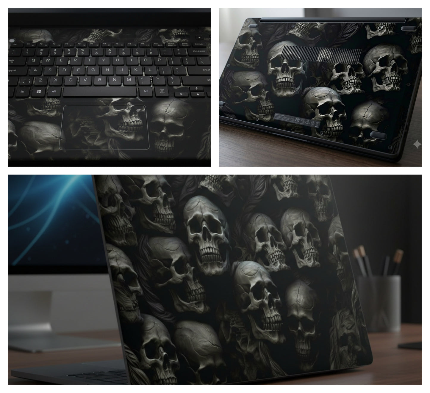 Pile of skulls - Laptop Skin