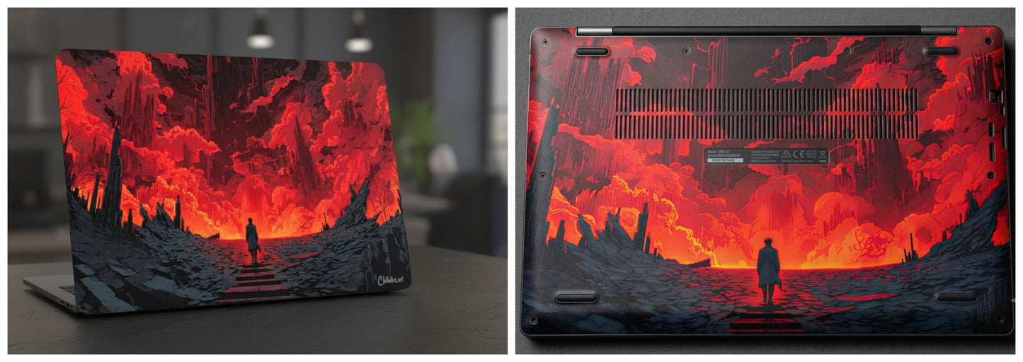 Dark fantasy landscape - Laptop Skin